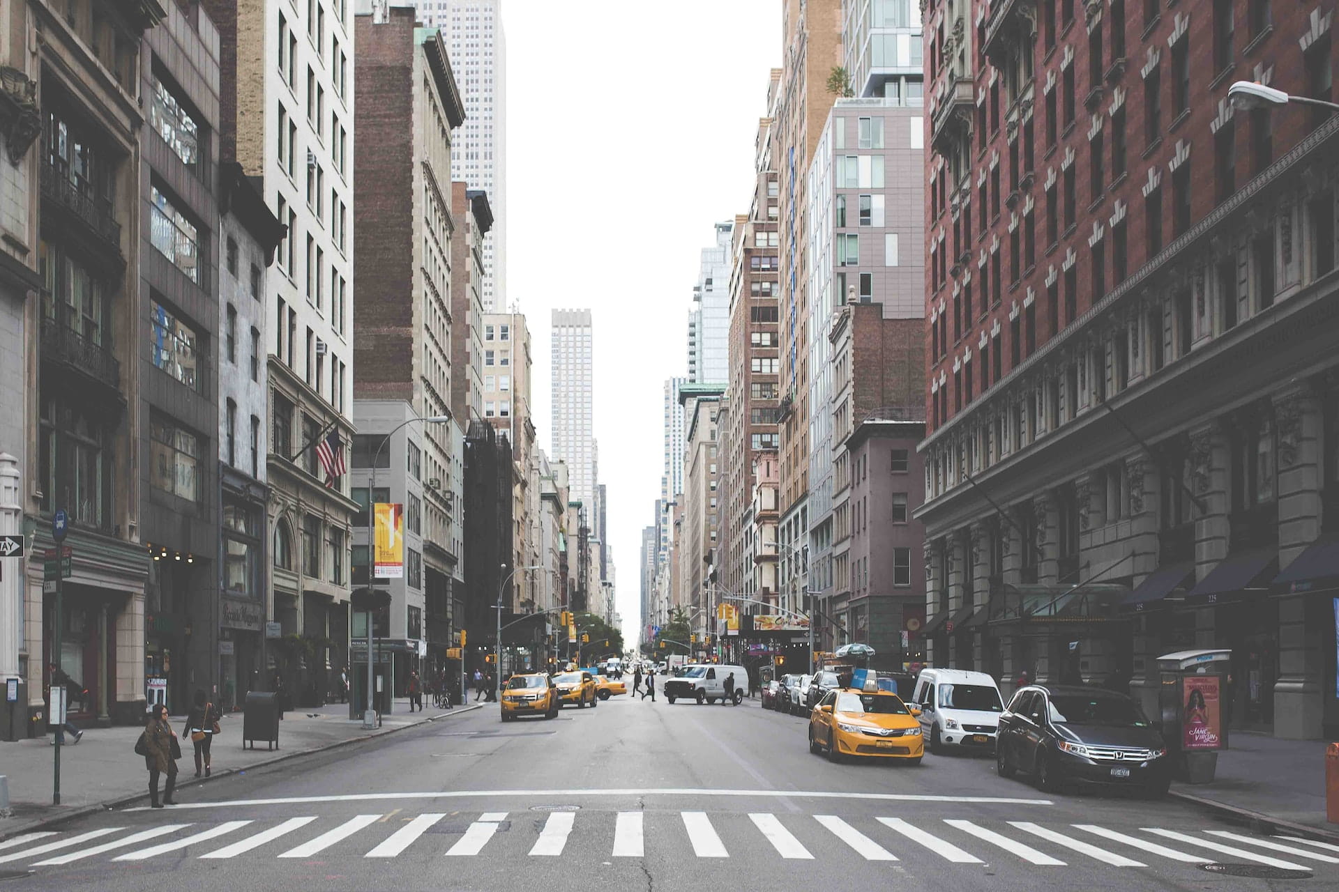 Calle en Manhattan, Nueva York.